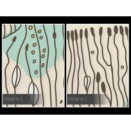 Abstrakcyjny kwiat - nowoczesny obraz na płótnie - 50x70 cm