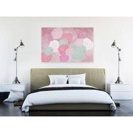 Ogrody różane - nowoczesny obraz na płótnie - 120x80 cm
