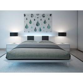 Łzy niebios - nowoczesny obraz na płótnie - 120x80 cm