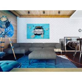 Wjazd na chatę - fotoobraz na płótnie - 120x80 cm