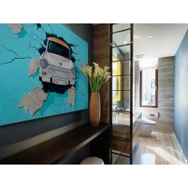 Wjazd na chatę - fotoobraz na płótnie - 120x80 cm