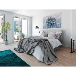 Biały dmuchawiec - fotoobraz do sypialni - 120x80 cm Biały dmuchawiec - fotoobraz do sypialni - 120x80 cm