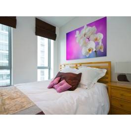 Orchidea we fioletach - fotografia na płótnie - 120x80 cm Orchidea we fioletach - fotografia na płótnie - 120x80 cm