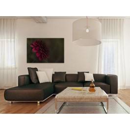 Dostojna dalia - nowoczesny obraz na płótnie - 120x80 cm