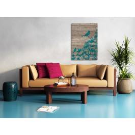 Ptaki w stylu vintage - nowoczesny obraz na płótnie - 50x70 cm Ptaki w stylu vintage - nowoczesny obraz na płótnie - 50x70 cm