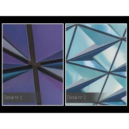 Korytarze świateł - nowoczesny obraz na płótnie - 120x80 cm Korytarze świateł - nowoczesny obraz na płótnie - 120x80 cm