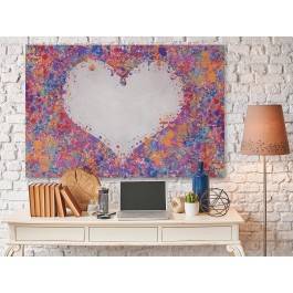 Miłosne konfetti - nowoczesny obraz na płótnie - 120x80 cm Miłosne konfetti - nowoczesny obraz na płótnie - 120x80 cm