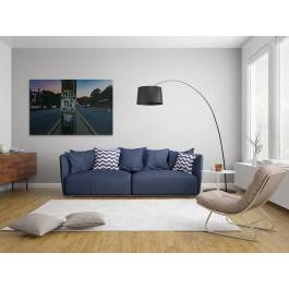 Wait for walk signal - fotoobraz do salonu - 120x80 cm