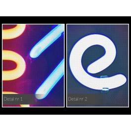 Muscle car garage - nowoczesny obraz na płótnie - 120x80 cm