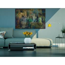 Nowy Jork w stylu vintage - nowoczesny obraz na płótnie - 120x80 cm