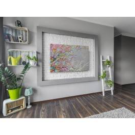 Płomienne zorze - nowoczesny obraz na płótnie - 120x80 cm Płomienne zorze - nowoczesny obraz na płótnie - 120x80 cm