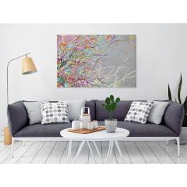 Płomienne zorze - nowoczesny obraz na płótnie - 120x80 cm Płomienne zorze - nowoczesny obraz na płótnie - 120x80 cm