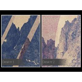 Tytanowe wzgórza - nowoczesny obraz na płótnie - 120x80 cm