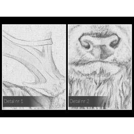 Nordyckie szkice - nowoczesny obraz na płótnie - 120x80 cm Nordyckie szkice - nowoczesny obraz na płótnie - 120x80 cm