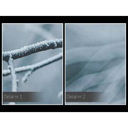 Zimowa aura - nowoczesny obraz na płótnie - 120x80 cm