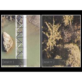 Most na rzece - zdjęcie na płótnie - 120x80 cm