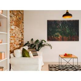 Rybacka łódź - nowoczesny obraz na płótnie - 120x80 cm