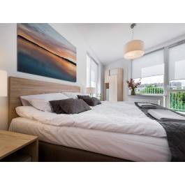 Symetria natury - fotoobraz do sypialni - 120x80 cm