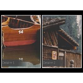 Górska przystań - fotoobraz na płótnie - 120x80 cm