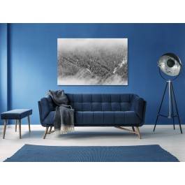 Dolina mgieł - nowoczesny obraz na płótnie - 120x80 cm