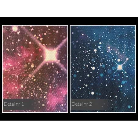 Historia wszechświata w jednym ujęciu - nowoczesny obraz do sypialni - 120x80 cm