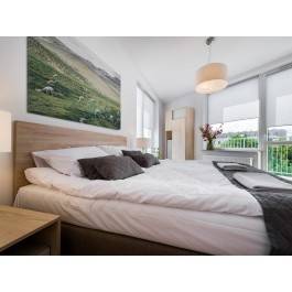 Pejzaż z alpakami - zdjęcie na płótnie - 120x80 cm Pejzaż z alpakami - zdjęcie na płótnie - 120x80 cm