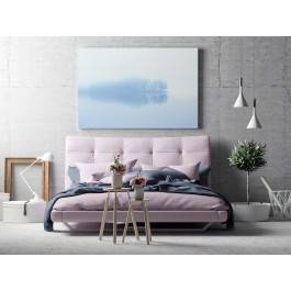 Delikatność błękitu - nowoczesny obraz na płótnie - 120x80 cm