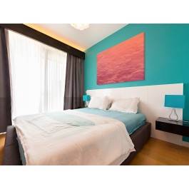 Gonitwa chmur - fotoobraz do sypialni - 120x80 cm