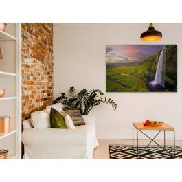 Wodospad zieleni - fotoobraz na płótnie - 120x80 cm Wodospad zieleni - fotoobraz na płótnie - 120x80 cm