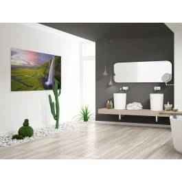 Wodospad zieleni - fotoobraz na płótnie - 120x80 cm Wodospad zieleni - fotoobraz na płótnie - 120x80 cm