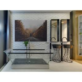 Za zakrętem - nowoczesny obraz na płótnie - 120x80 cm