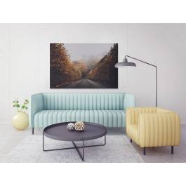 Za zakrętem - nowoczesny obraz na płótnie - 120x80 cm