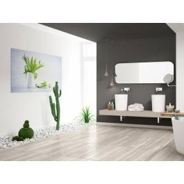 Tulipany w bieli - fotoobraz do salonu - 120x80 cm Tulipany w bieli - fotoobraz do salonu - 120x80 cm