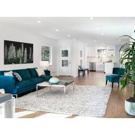 Biały łubin - fotoobraz na płótnie - 120x80 cm