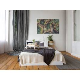 Kolorowe sukulenty - nowoczesny obraz na płótnie - 120x80 cm Kolorowe sukulenty - nowoczesny obraz na płótnie - 120x80 cm