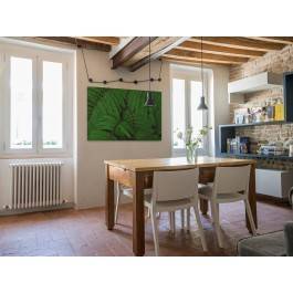 Soczyste zielenie - fotoobraz do salonu - 120x80 cm