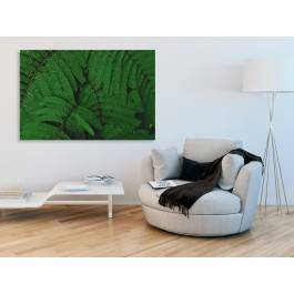 Soczyste zielenie - fotoobraz do salonu - 120x80 cm