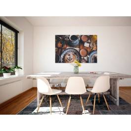 Rodzinny dom - fotoobraz do kuchni - 120x80 cm