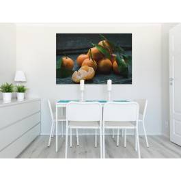 Słodkie mandarynki - fotoobraz do kuchni - 120x80 cm Słodkie mandarynki - fotoobraz do kuchni - 120x80 cm