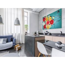 Kompozycja z cytrusami - fotoobraz do kuchni - 120x80 cm