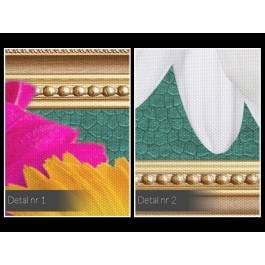 Ramy piękna - nowoczesny obraz na płótnie - 120x80 cm