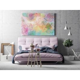 Kolorowy splot - nowoczesny obraz na płótnie - 120x80 cm Kolorowy splot - nowoczesny obraz na płótnie - 120x80 cm