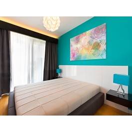 Kolorowy splot - nowoczesny obraz na płótnie - 120x80 cm Kolorowy splot - nowoczesny obraz na płótnie - 120x80 cm