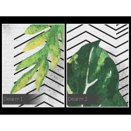 Zielono mi - nowoczesny obraz do salonu - 120x80 cm Zielono mi - nowoczesny obraz do salonu - 120x80 cm