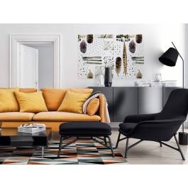 Eteryczne boho - nowoczesny obraz na płótnie - 120x80 cm