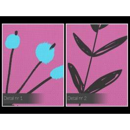 Wrzosowy sonet - nowoczesny obraz na płótnie