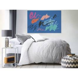 Lazurowa ballada - nowoczesny obraz na płótnie - 120x80 cm