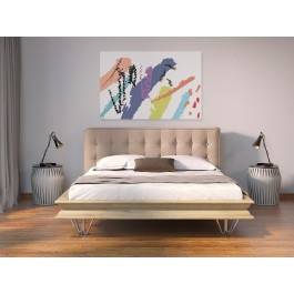 Epicka biel - nowoczesny obraz na płótnie - 120x80 cm