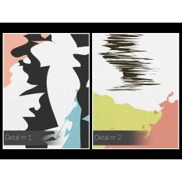 Epicka biel - nowoczesny obraz na płótnie - 120x80 cm