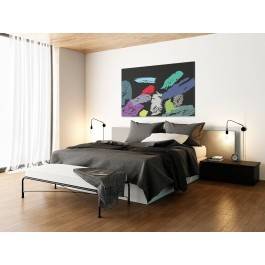 Pieśń ciemności - nowoczesny obraz na płótnie - 120x80 cm